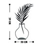 Aberto Design Flowerpot - 6 Objeto Decorativo de Metal Negro